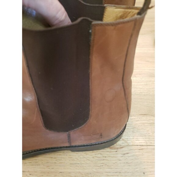 Polo Ralph Lauren Boots Chelsea Mens Brown Brogue Leather Italy 11 D - Picture 8 of 16